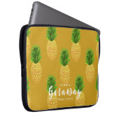 Ananas Senf Laptopschutzhülle (Vorne Rechts)
