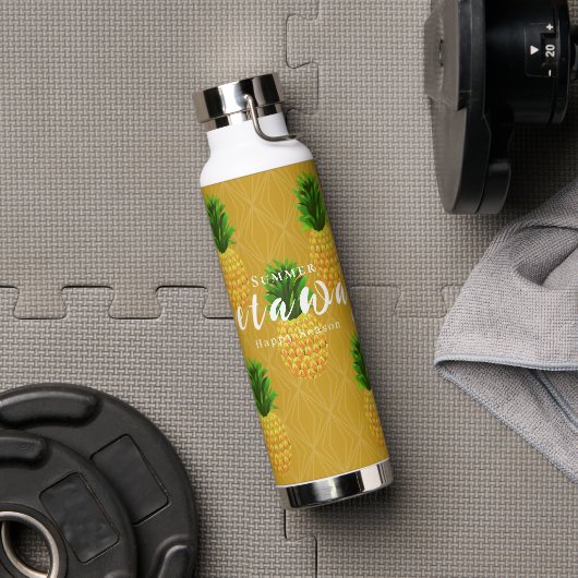 Ananas Senf Trinkflasche (Fitnessstudio)