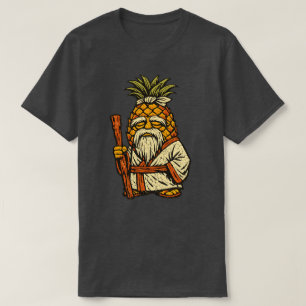Ananas Sensei — Lustiger Frucht Weiser Meister Vin T-Shirt