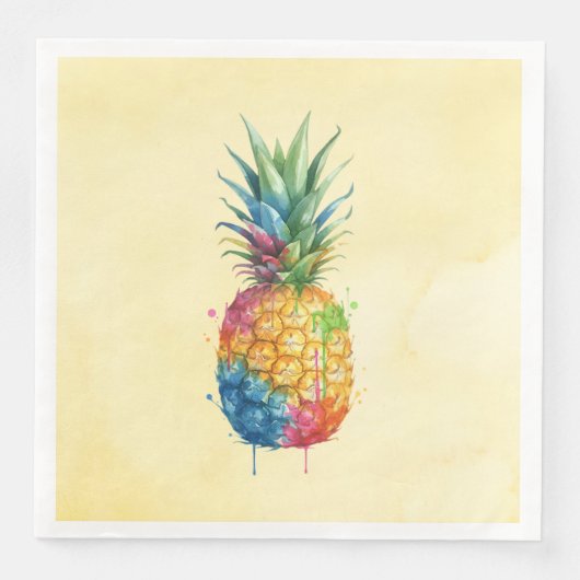 Ananas Serviette (Vorderseite)