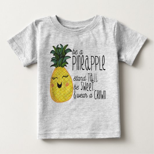 Ananas-Shirt Baby T-shirt (Vorderseite)