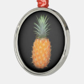 Ananas Silbernes Ornament (Links)