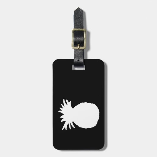 Ananas-Silhouette Gepäckanhänger (Vorderseite vertikal)