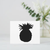 Ananas-Silhouette Postkarte (Stehend Vorderseite)