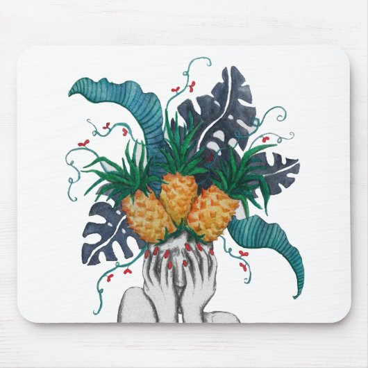 Ananas sind in meinem Kopf Mousepad (Vorne)