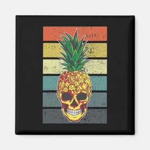 Ananas Skull Aloha Strände Hawaiian Hawaii Skel Magnet