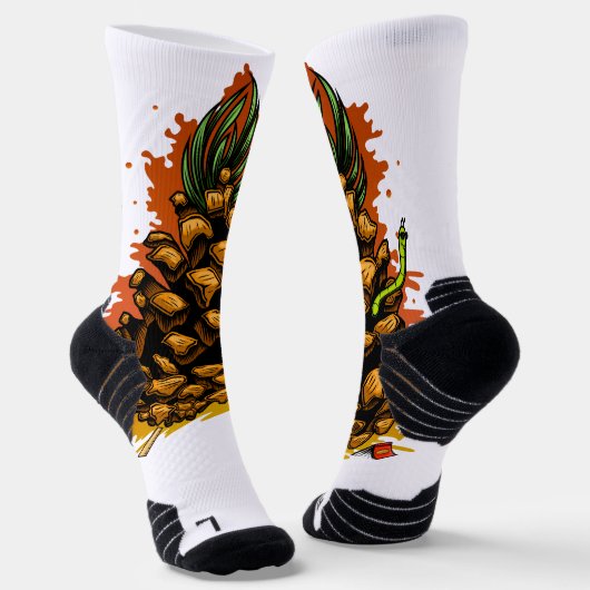 Ananas Socken (Gewinkelt)