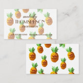 Ananas Sommer berufliche Visitenkarten= Visitenkarte (Vorne/Hinten)