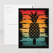 Ananas-Sommer-Eisfall Postkarte (Vorne/Hinten)
