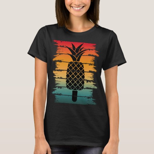 Ananas-Sommer-Eisfall T-Shirt (Vorderseite)