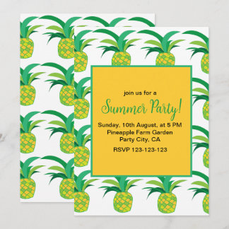 Ananas Sommer Party Tropische Ananas Einladung