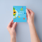 Ananas Sommer Splish Splash Geburtstagsfeier Flyer (Gruppe)