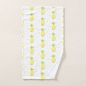 Ananas Sommer Süße tropische Wasserfarbenmuster Badhandtuch Set (Handtuch)