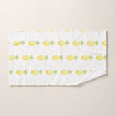 Ananas Sommer Süße tropische Wasserfarbenmuster Badhandtuch Set (Handtuch)