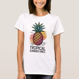 🍍 Ananas Sommer Vibes T-Shirt Tropisches T-Shir