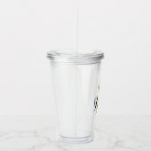 Ananas Sommerliche Wasserfarbene Imitate Top Acryltrinkbecher (Rechts)