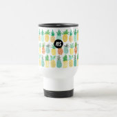 Ananas Sommermonogramm | Travel Mug Reisebecher (Mittel)