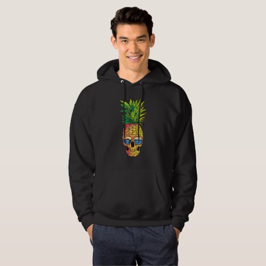 Ananas-Sonnenbrille Aloha Strände Hawaii Hawaii Hoodie (Vorne ganz)
