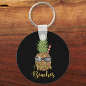 Ananas-Sonnenbrille Aloha Strände Hawaii Hawaii Schlüsselanhänger (Vorderseite)
