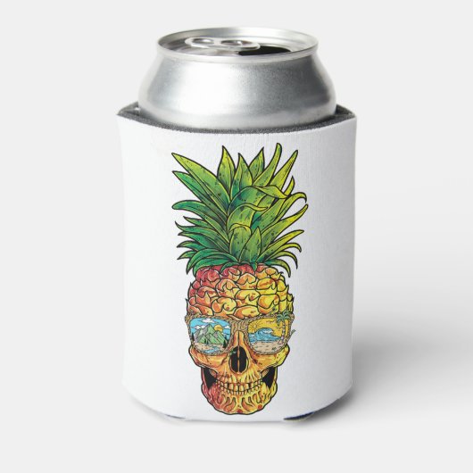 Ananas Sonnenbrille T Shirt Aloha Beaches Dosenkühler (Kanne Rückseite)