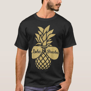 Ananas Sonnenbrille T Shirt Aloha Beaches Hawaiia