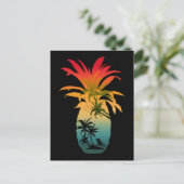 ANANAS SONNENUNTERGANG POSTKARTE (Stehend Vorderseite)