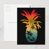 ANANAS SONNENUNTERGANG POSTKARTE (Vorne/Hinten)