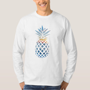 Ananas Sonnenuntergang Seaview Elegant Grafik T-Shirt