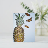 Ananas Spaß Postkarte (Stehend Vorderseite)