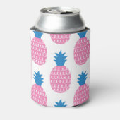 Ananas Spaß, Vintages Nahtloses Design. Dosenkühler (Kanne Rückseite)