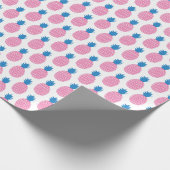 Ananas Spaß, Vintages Nahtloses Design. Geschenkpapier (Ecke)