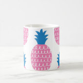 Ananas Spaß, Vintages Nahtloses Design. Kaffeetasse (Mittel)