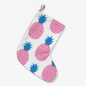 Ananas Spaß, Vintages Nahtloses Design. Kleiner Weihnachtsstrumpf (Vorderansicht (hängend))