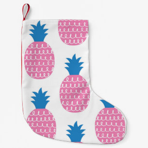 Ananas Spaß, Vintages Nahtloses Design. Kleiner Weihnachtsstrumpf