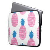 Ananas Spaß, Vintages Nahtloses Design. Laptopschutzhülle (Vorderseite Links)