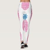 Ananas Spaß, Vintages Nahtloses Design. Leggings (Rückseite)