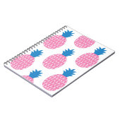 Ananas Spaß, Vintages Nahtloses Design. Notizblock (Linke Seite)