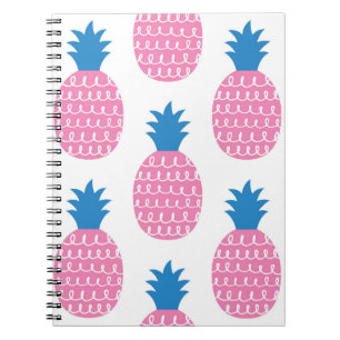 Ananas Spaß, Vintages Nahtloses Design. Notizblock