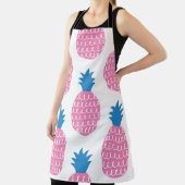 Ananas Spaß, Vintages Nahtloses Design. Schürze (InSitu)