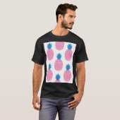 Ananas Spaß, Vintages Nahtloses Design. T-Shirt (Vorne ganz)