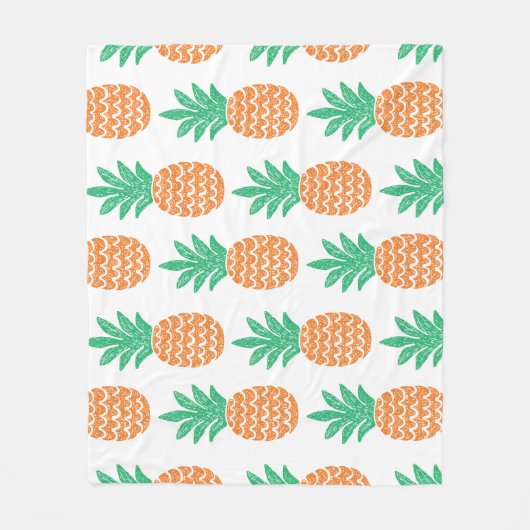 Ananas-Spiel: Fun Pattern Delight. Fleecedecke (Vorderseite)