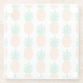 Ananas-Spiel: Fun Pattern Delight. Glasuntersetzer (Rückseite)