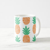 Ananas-Spiel: Fun Pattern Delight. Kaffeetasse (VorderseiteRechts)