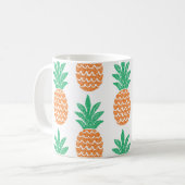 Ananas-Spiel: Fun Pattern Delight. Kaffeetasse (Vorderseite Links)