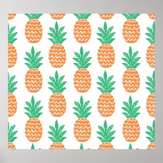 Ananas-Spiel: Fun Pattern Delight. Poster (Vorne)