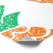 Ananas-Spiel: Fun Pattern Delight. Poster (Ecke)