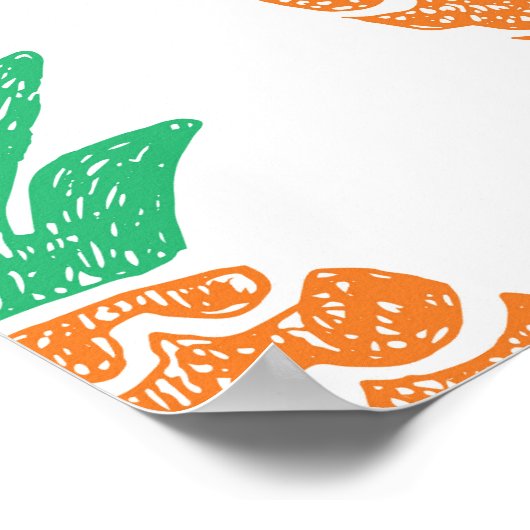 Ananas-Spiel: Fun Pattern Delight. Poster (Ecke)