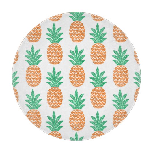 Ananas-Spiel: Fun Pattern Delight. Schneidebrett (Vorderseite)