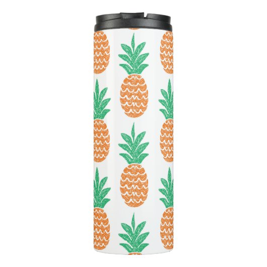 Ananas-Spiel: Fun Pattern Delight. Thermosbecher (Rückseite)