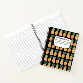 Ananas Spiralkomposition Notebook Notizblock